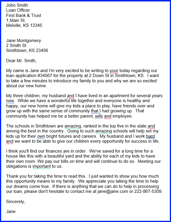 example of a high school application letter