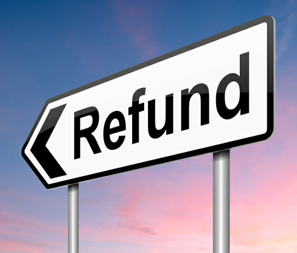 Refund Sign to Depict how to get a fiverr refund